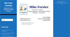 Desktop Screenshot of mikeforster.net