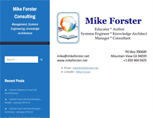 Tablet Screenshot of mikeforster.net